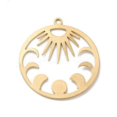 Brass Pendants KK-G423-12G-1