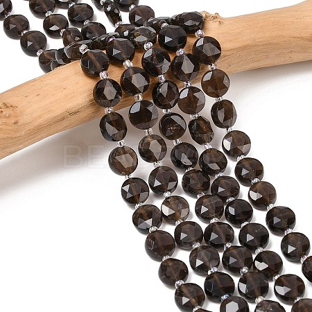Natural Smoky Quartz Beads Strands G-F812-C04-01-1