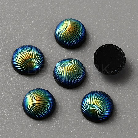 Opaque Resin Cabochons LS-CRES-WH0010-044E-1