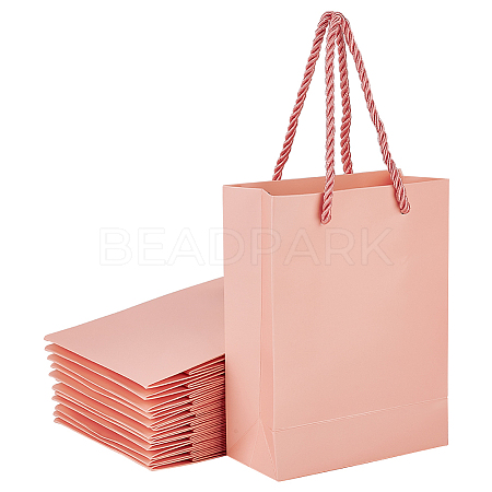 Folding Paper Gift Bags with Handle ABAG-WH0045-21D-1