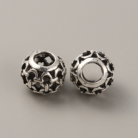 Tibetan Style Alloy European Beads FIND-TAC0002-065H-01-1