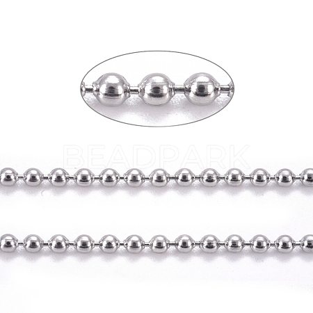 304 Stainless Steel Ball Chains CHS-F009-01A-P-1