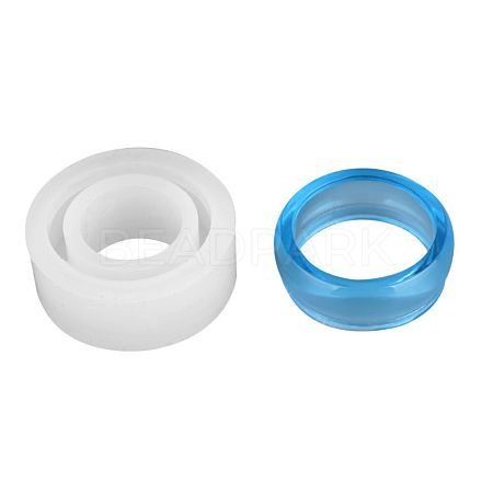 Transparent DIY Ring Silicone Molds X-DIY-WH0128-09A-1