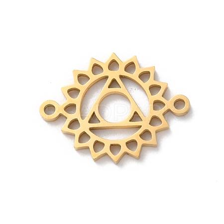 304 Stainless Steel Hollow Chakra Links STAS-S149-05G-1