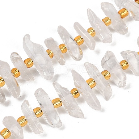 Natural Quartz Crystal Beads Strands G-F800-E07-1