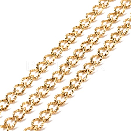 Ion Plating(IP) 304 Stainless Steel Curb Chains CHS-E005-01G-1