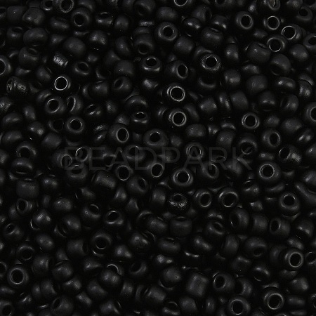 Frosted Opaque 8/0 Glass Seed Beads SEED-R029-3mm-A07-1