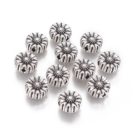 Tibetan Style Alloy Flower Beads LS-TIBEP-GC190-AS-NR-1