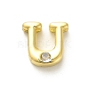 Rack Plating Brass Cubic Zirconia Beads KK-L210-008G-U-1