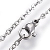 304 Stainless Steel Pendant Necklaces NJEW-L150-15P-4