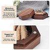 Hexagon Wooden Finger Ring Boxes CON-WH0085-66-4