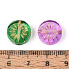 Baking Paint Transparent Glass Beads X-DGLA-N018-19-3