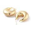 Brass Hoop Earrings EJEW-H301-02G-07-2