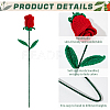 Flower Cotton with Iron Knitted Costume Ornament Accessories DIY-WH0570-09C-4