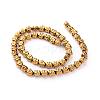 Buddha Head Electroplate Non-magnetic Synthetic Hematite Bead Strands G-L426-05B-2