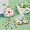 Square Porcelain Cabochons Sets PORC-WH0009-02-2