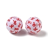 Printed Opaque Acrylic Beads AC-CBA6329-01-3