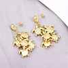 304 Stainless Steel Dangle Stud Earrings EJEW-P325-05D-G-3