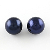 Round ABS Plastic Imitation Pearl Beads OACR-R053-24-1