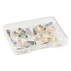 20Pcs 10 Colors Faceted Glass Charms GLAA-FS0002-64-8