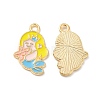 Light Gold Plated Alloy Pendants ENAM-T016-38LG-1