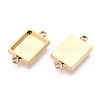 304 Stainless Steel Connector Cabochon Settings STAS-N115-41G-2
