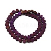 Electroplated Natural Lava Rock Beads Strands G-Q1009-G01-01E-2