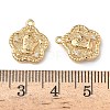 Christmas Brass Micro Pave Clear Cubic Zirconia Pendants KK-A280-03E-G-3