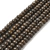 Natural Red Snowflake Obsidian Beads Strands LS-G-G992-B03-1