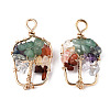 Natural Mixed Stone Pendants G-T131-94B-05-2