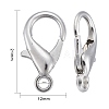 Platinum Plated Zinc Alloy Lobster Claw Clasps X-E107-4