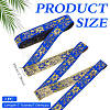 Ethnic Style Polyester Jacquard Ribbon OCOR-WH0078-478A-03-2
