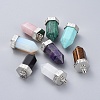 Natural & Synthetic Mixed Gemstone Pendants G-G815-C-1