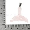 Natural Rose Quartz Pendants G-P599-03P-03-3