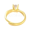 Clear Cubic Zirconia Adjustable Rings RJEW-L120-018G-05-3