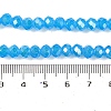 Baking Electroplate Glass Beads Strands DGLA-A039-J8mm-B12-4