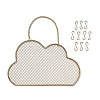 Iron Grid Shape Wall Mount Earring Display ODIS-P010-01G-2
