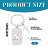 1Pc Stainless Steel Keychains KEYC-TADJ0001-08X-2