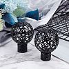 Iron Round Curtain Rod Finials AJEW-WH0248-247-4