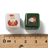 Christmas Printed Opaque Acrylic Beads OACR-D316-02B-3