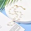 Natural White Moonstone Chip Beaded Necklace for Girl Women NJEW-JN03708-02-2