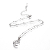 304 Stainless Steel Pendant Necklaces NJEW-O118-19-2