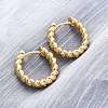 Brass Huggie Hoop Earrings EJEW-L231-31G-3