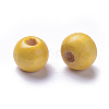 Dyed Natural Wood Beads WOOD-Q006-8mm-03-LF-2