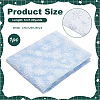 Snowflake Pattern Polyester Mesh Fabric DIY-WH0581-12A-2