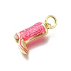 Brass Enamel Pendants KK-K400-50G-03A-2