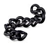Handmade Spray Painted CCB Plastic Curb Chains AJEW-JB00737-01-1