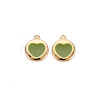 Brass Enamel Charms KK-S356-668G-NF-2