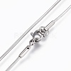 Non-Tarnish 304 Stainless Steel Snake Chain Necklaces NJEW-F248-02C-P-2