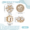 4Pcs Alloy Rhinestone Flower Ornament Buckle DIY-FG0007-77-2